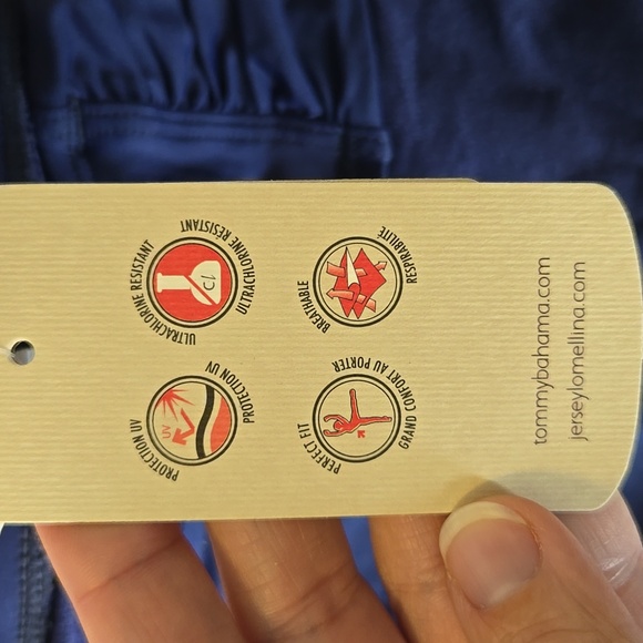 Tommy Bahama Pearl High Waist Side Shirred Bikini Bottom, Mare Navy, Large, NWT - Picture 11 of 13